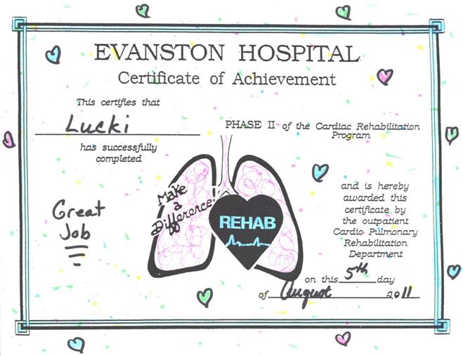Cardio Rehab Certificate